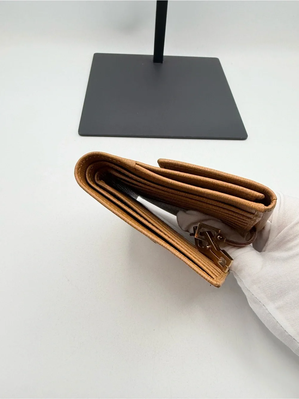 Gucci Gold Pinch Lock Wallet